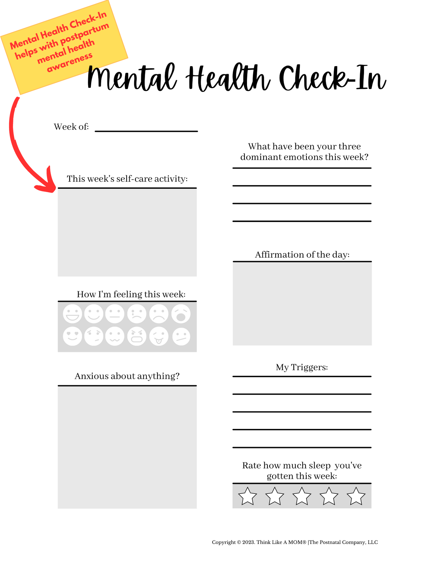Postpartum Journal