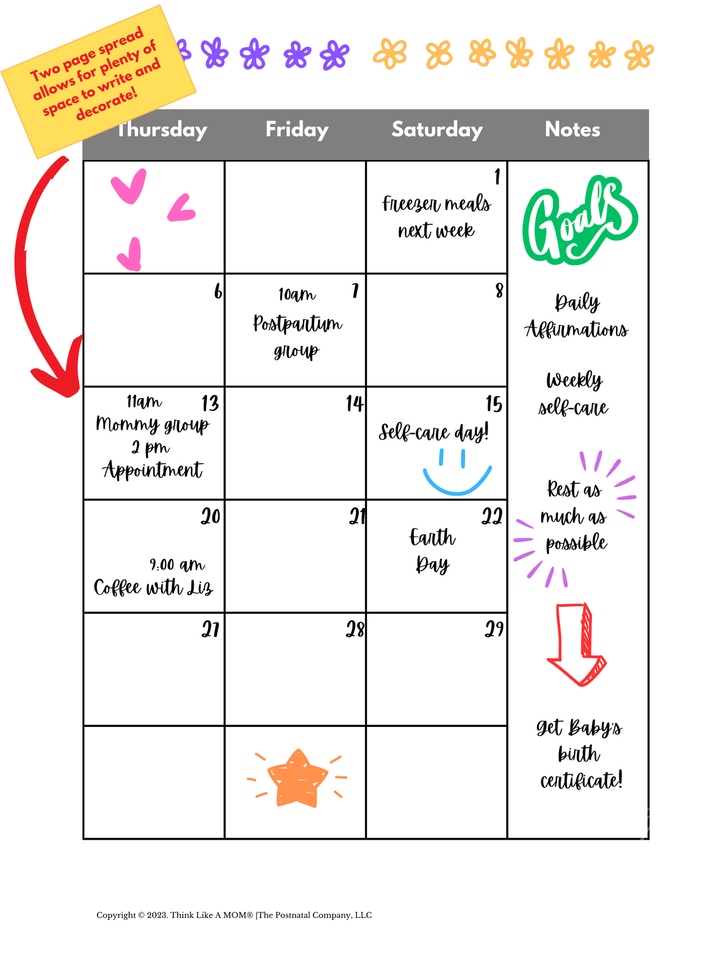 Postpartum Planner