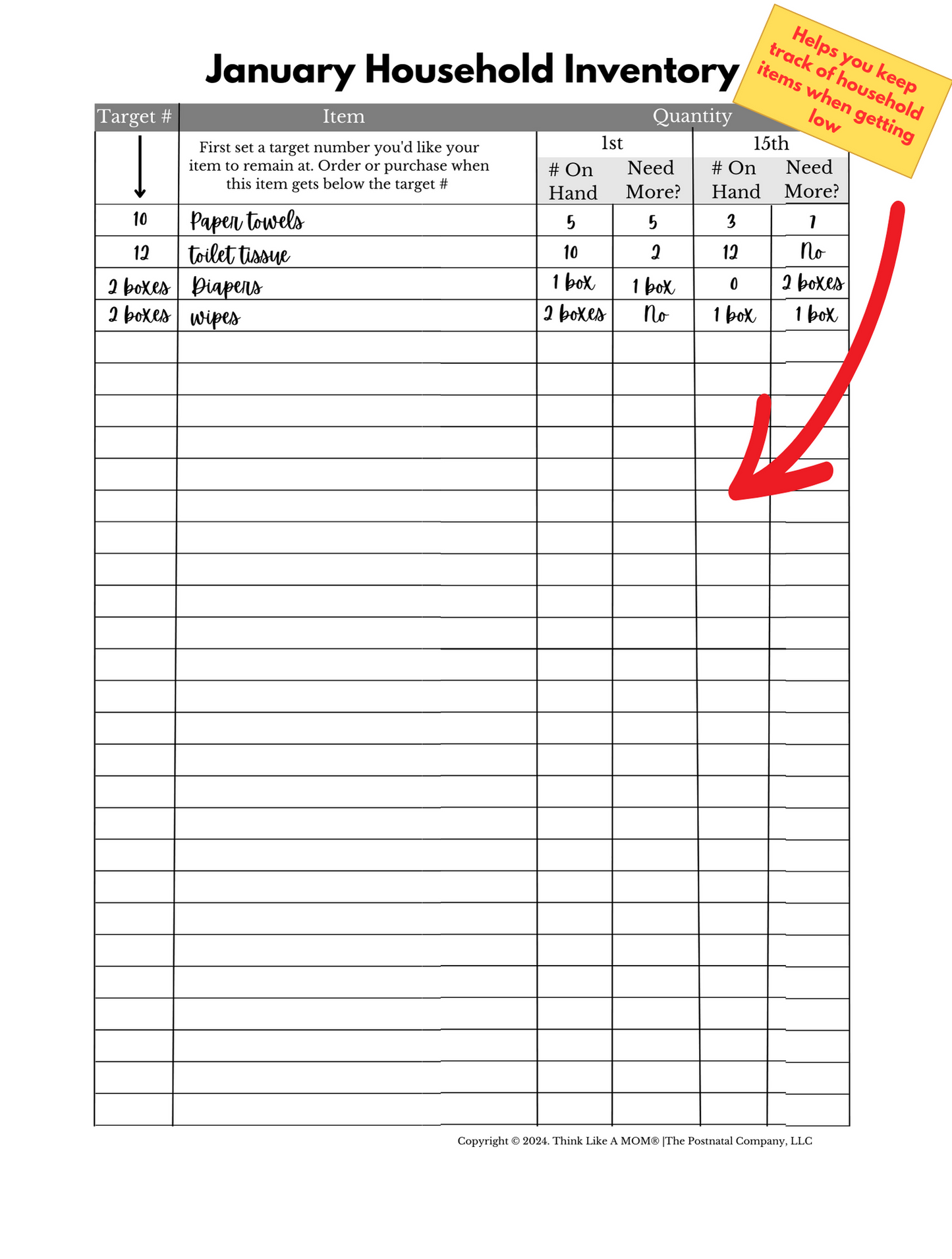 Motherload Planner