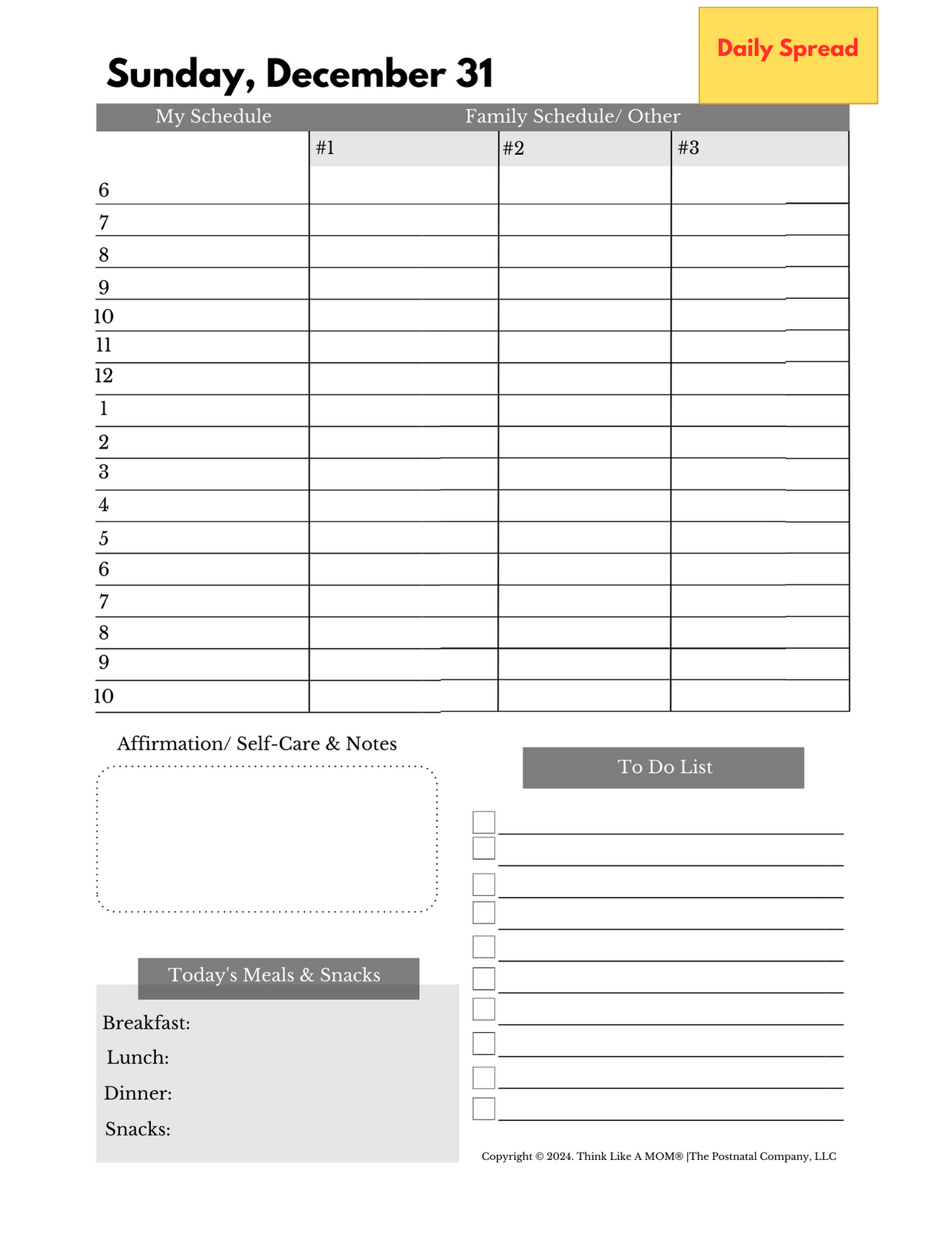 Motherload Planner