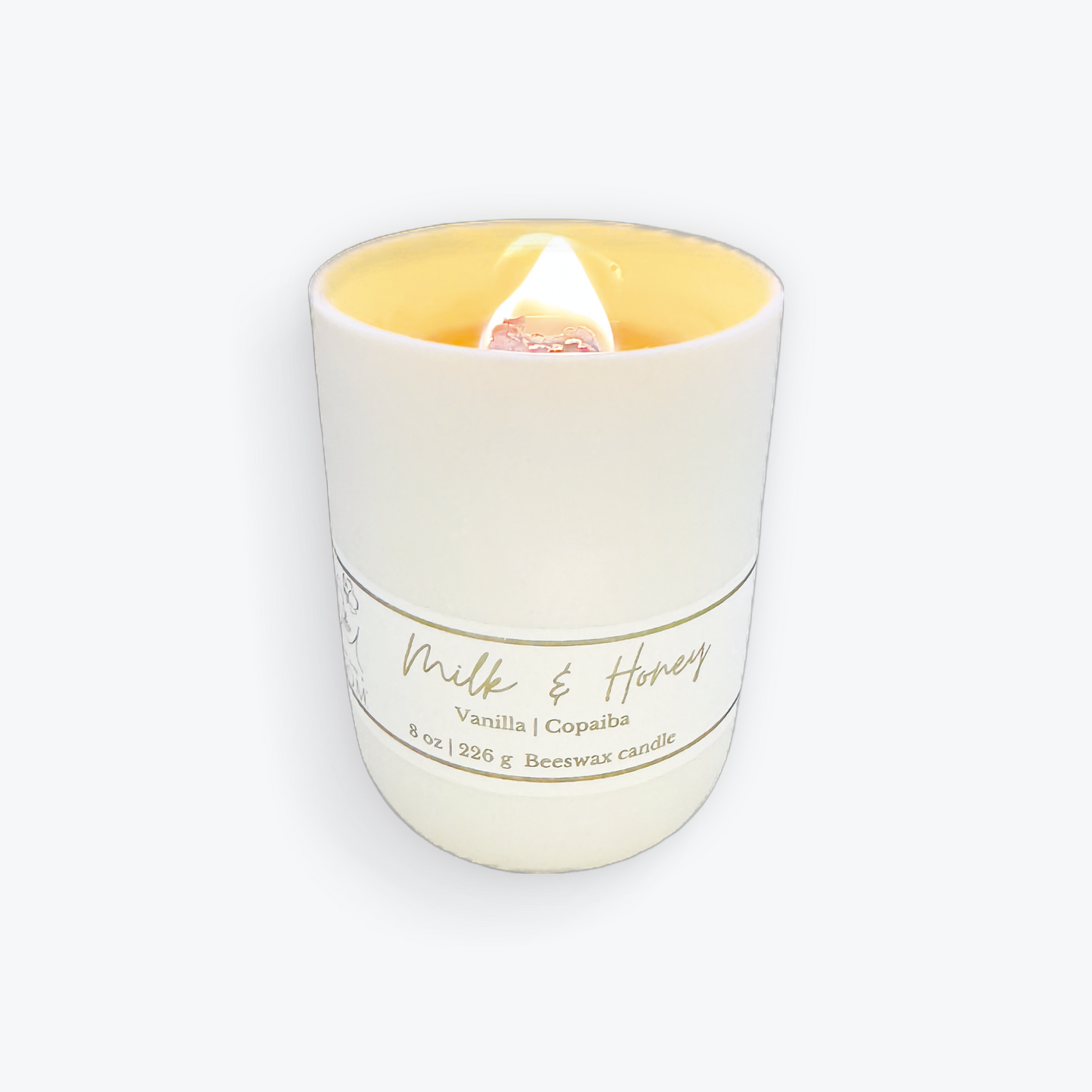 Milk & Honey Ceramic Vessel Candle