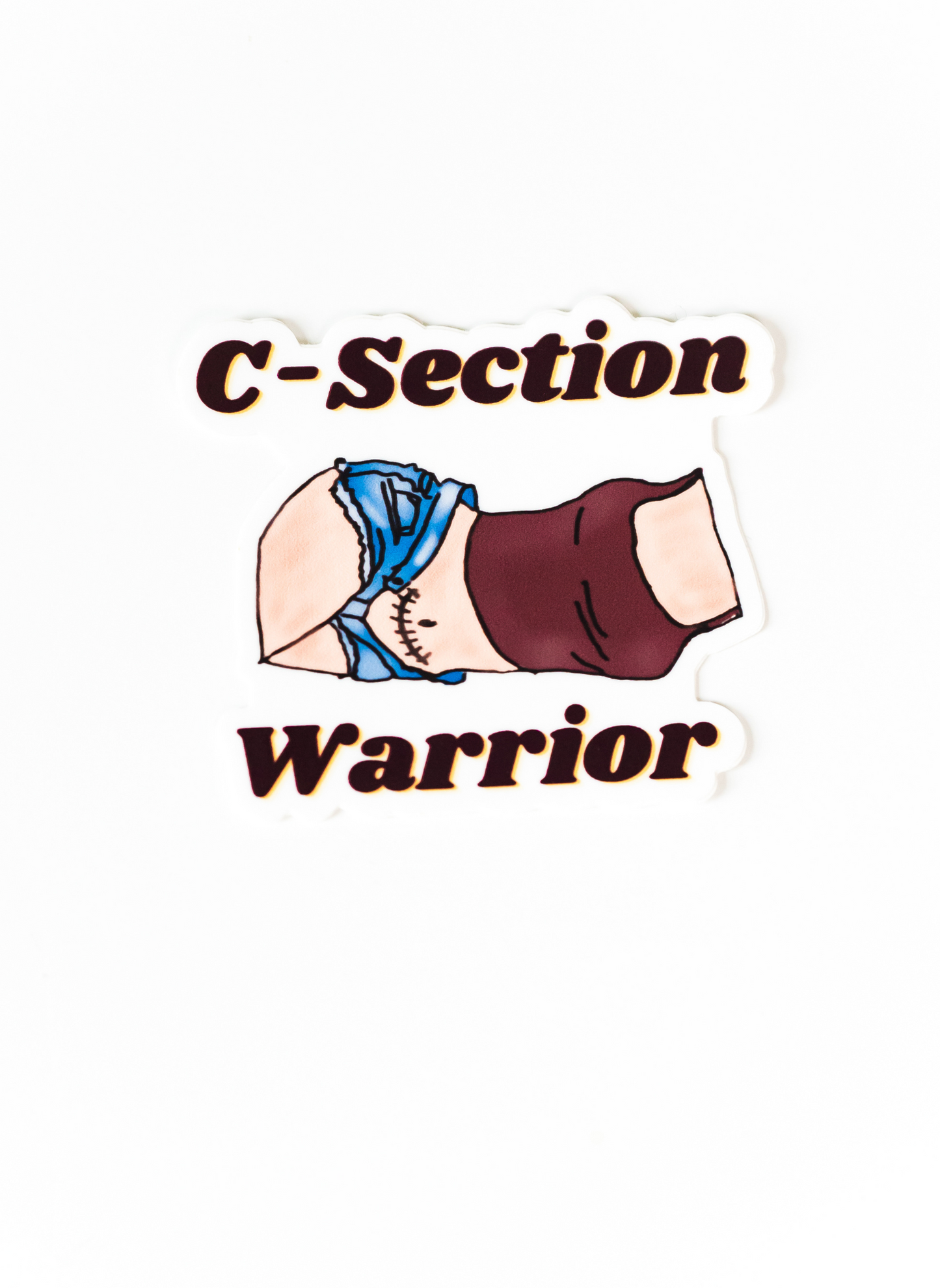 C-Section Warrior Sticker